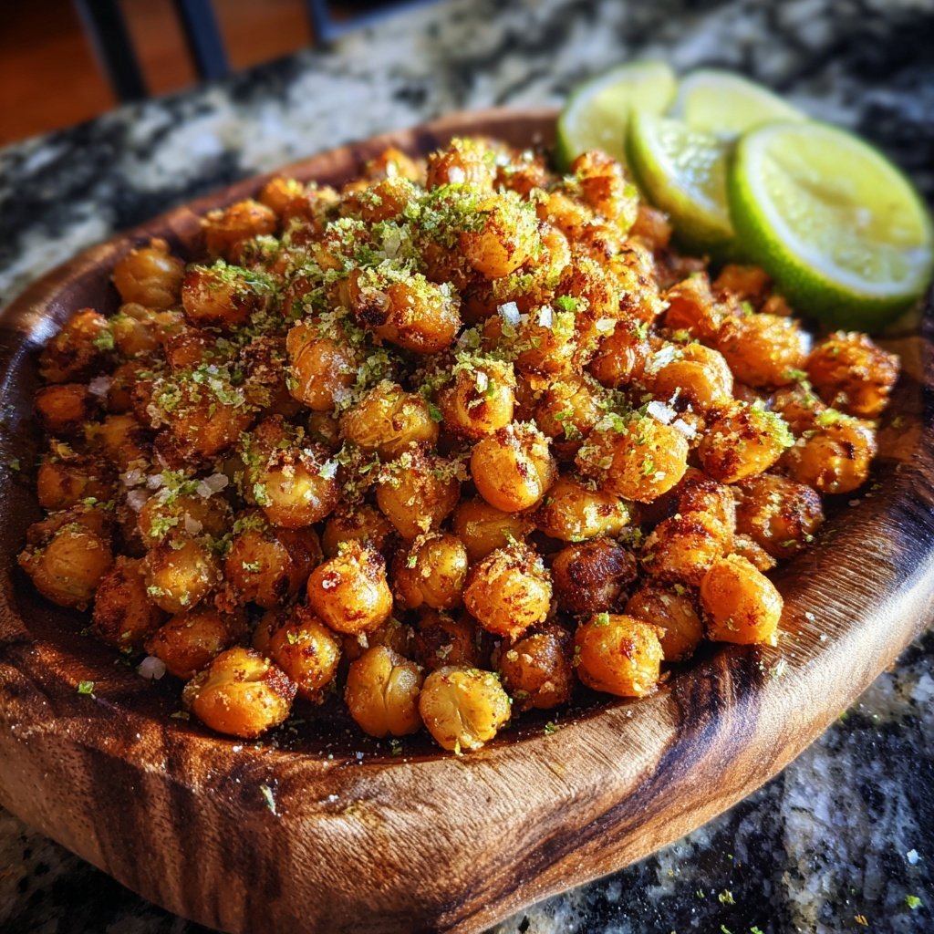 Crunchy Chickpeas with Lime Zest