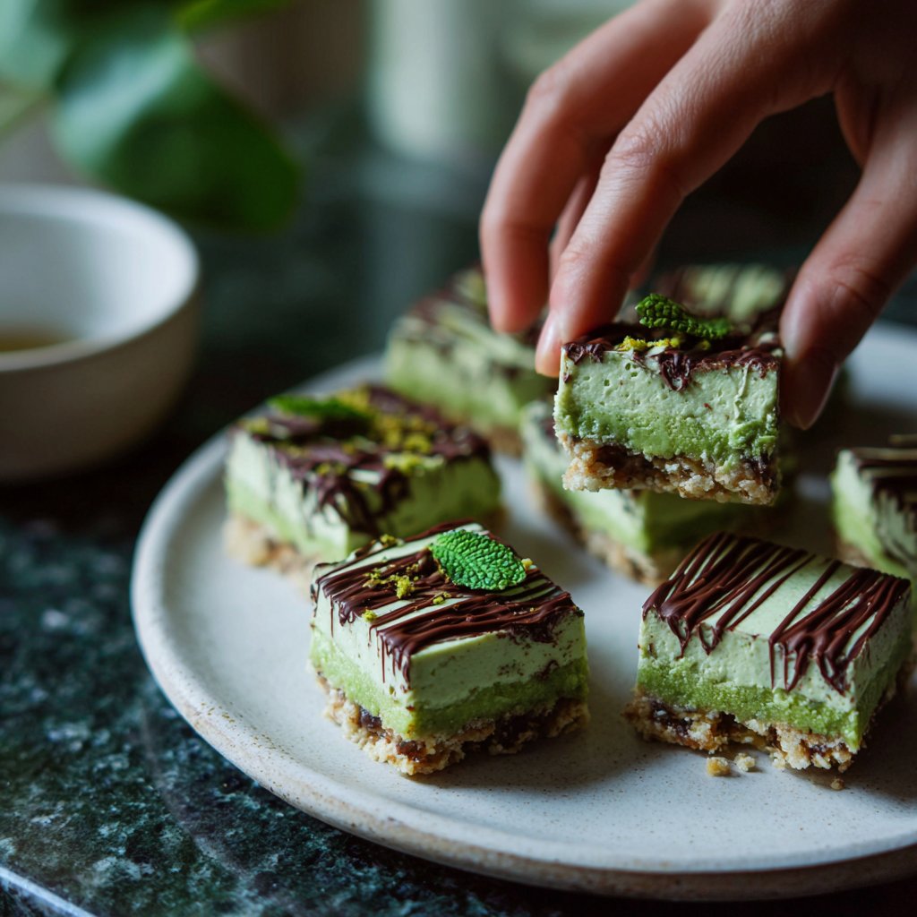 No-Bake Shamrock Treat Bars