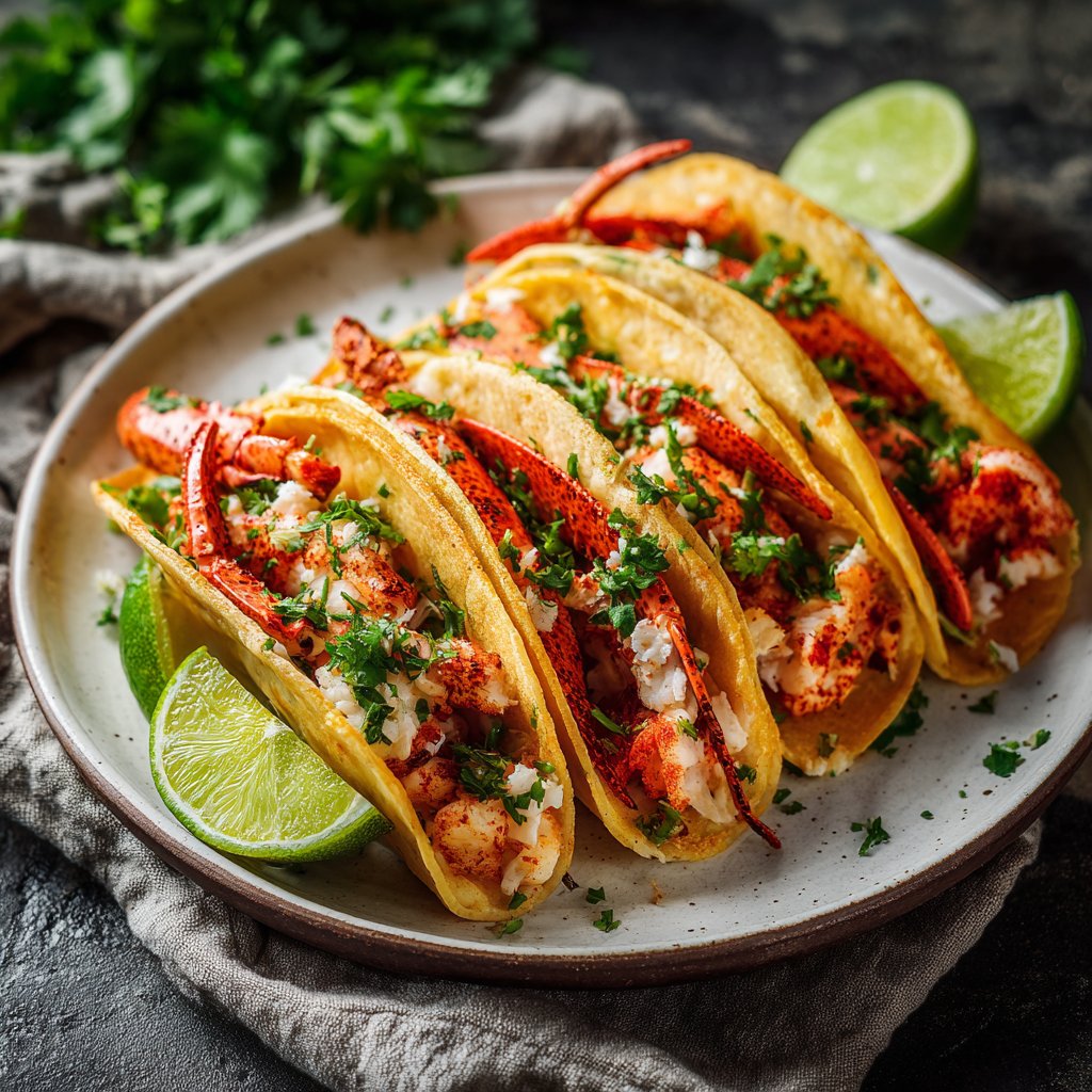 Crawfish Tacos with Lime