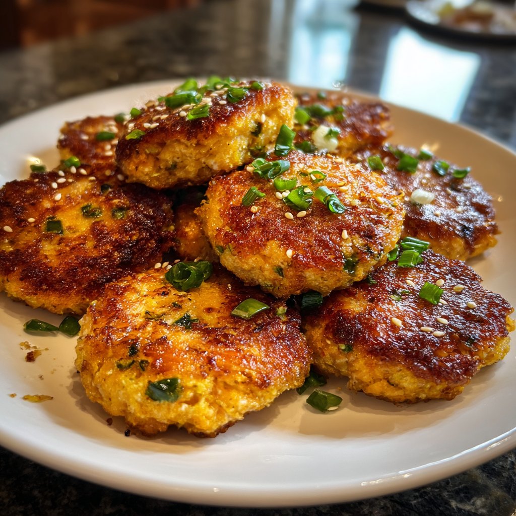 Lemon-Sesame Salmon Patties