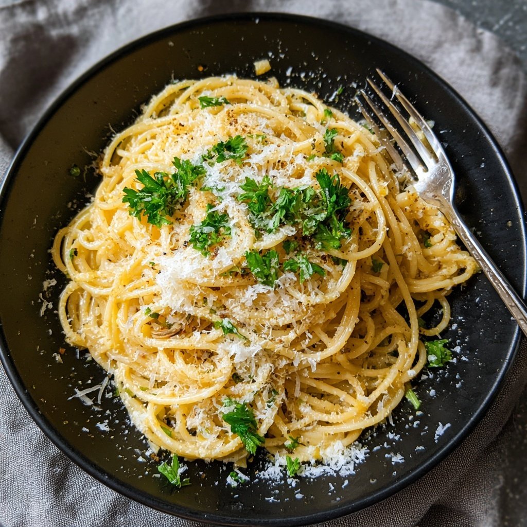 Quick Garlic Butter Pasta